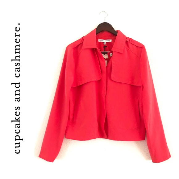 NWT Cupcakes And Cashmere Satin Crepe Jacket - Picture 5 of 8